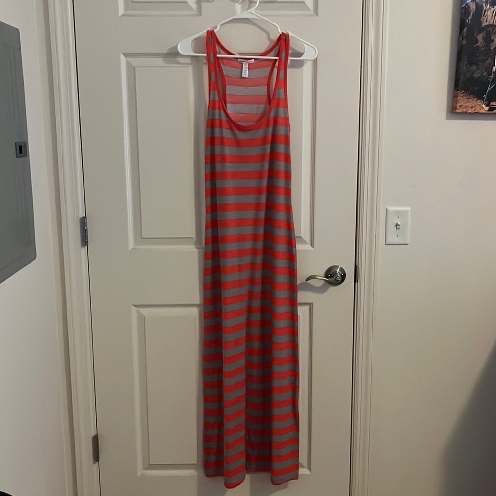 Tank Maxi Dress with Stripes. Wear alone or under a Jean jacket!